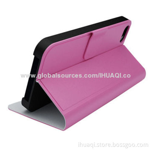 PU folio case for iPhone 5S